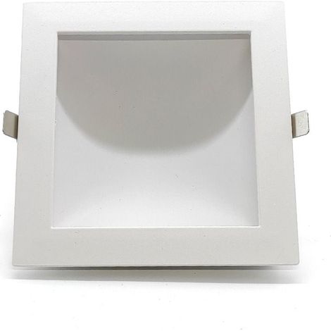 Downlight Quadrato Dimmerabile con Led Nascosto 12w 3000k e Foro 135 x 135 mm