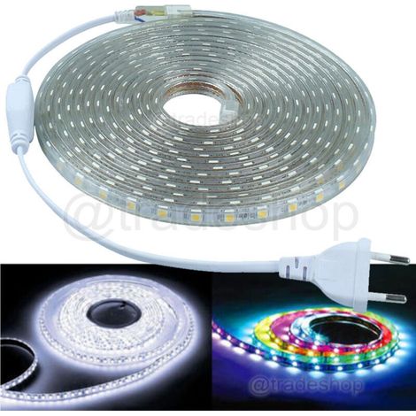 Ruban Led 5050 Profil Silicone Flexible 5m 10m éclairage Extérieur -5 M -
