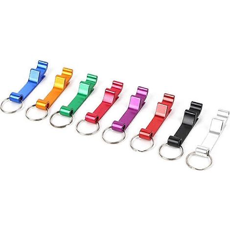 40 ouvre-bouteilles de bière portables, porte-clés, mini, de poche, en alliage d'aluminium, pour boissons, cadeaux de mariage (1/5)