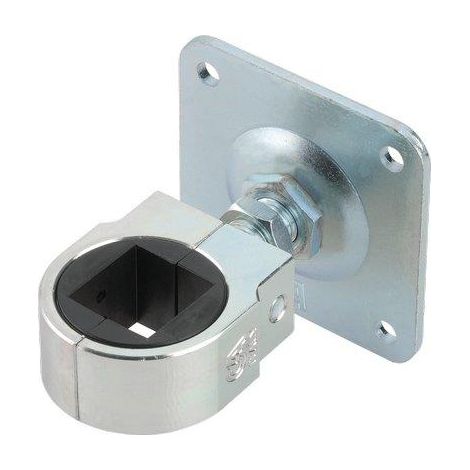CARDINE A SALDARE MATRIX + PIASTRA 848 COMBI  ZINCATO REGOLABILE M22 X TUBOLARE MM 35X35