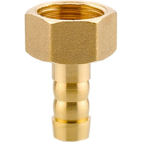 Raccord cannelé en laiton 1/2", filetage femelle, épisseur de métaux, barbillons, raccord tuyau, connecteur adaptateur pour air, eau, huile (épaisseur 8 mm) Filetage Femelle G1/2 11.5 MM (1/5)