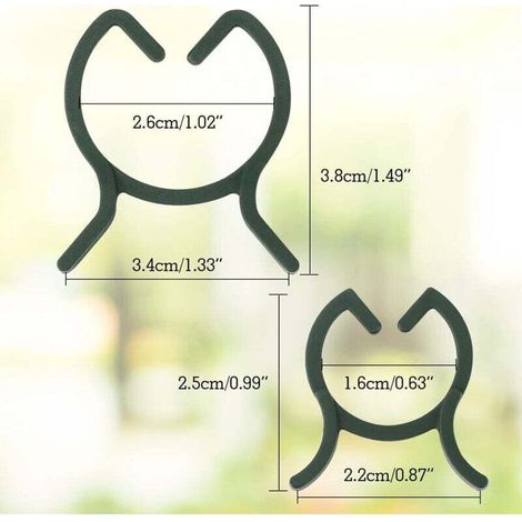 200 clip di supporto per piante, clip per pomodori, clip per piante rampicanti, clip per piante da esterno, clip da giardino, adatte per frutta, verdura e pomodori - M+L (1/3)