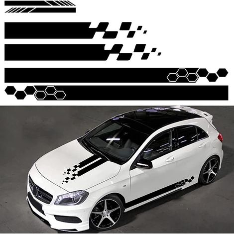 RoJuicy Lot von 5 Autoaufklebern aus Vinyl und Dekorationen in den Bereichen Carrosserie, Style und Sport, Voiture und Camion. Accessoires aus Vinyl und faire soi-même. Lieferung in 1 bis 2 Tagen. (1/5)