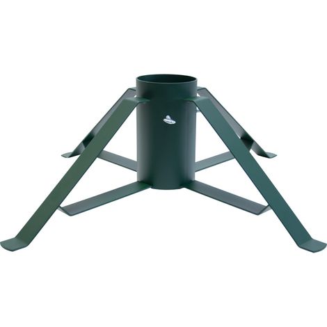 Pied de sapin 4 pieds fer plat vert sapin tube 11 cm (1/3)