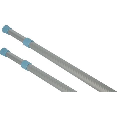 Manche télescopique piscine Deluxe Pro 1,2 - 2,4 m - perche aluminium réglable pour entretien du bassin