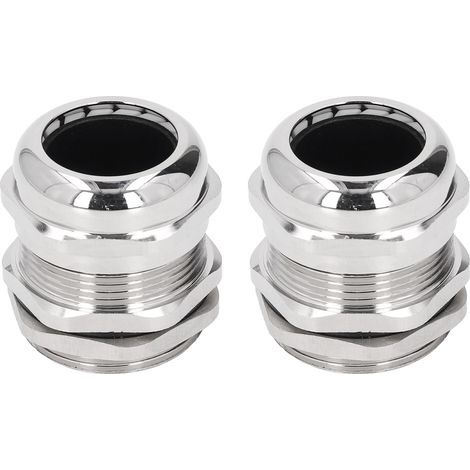 IP68 anti-stress cable gland, waterproof, Ni-plated brass, metal cord handle for electrical boxes, M32 lighting (1/5)