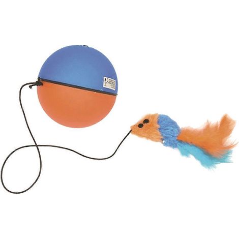 Drehbarer Katzenball mit Bewegung, automatischer Bewegungsball, interaktives Katzenspielzeug (1/5)
