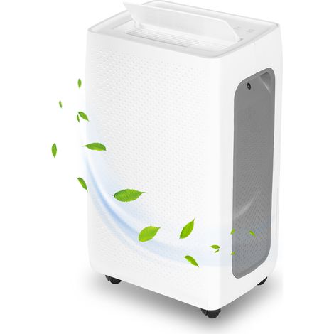 Jiubiaz Deshumidificador portátil 26L para habitación de hasta 30m²,Pantalla LED, Drenaje continuo,Secadora de ropa,Temporizador (1/5)