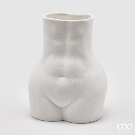 EDG Enzo De Gasperi Vaso Donna H.28x22x16 White Bianco