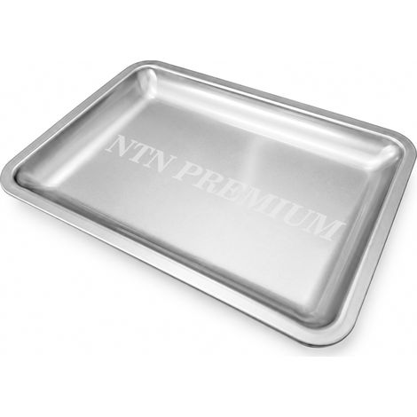 Vassoio portautensili rettangolare in metallo argentato NTN Premium (1/3)