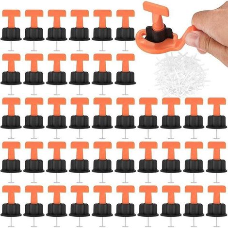 Selbstnivellierender Fliesenabstandshalter (100 + 50 + 1), selbstnivellierender Fliesenabstandshalter, Fliesennivellierer mit Schraubenschlüssel, wiederverwendbare Fliesennivellierung (1/4)