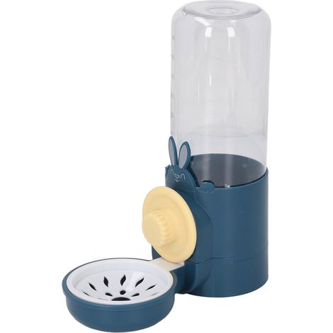 Abreuvoir automatique pour animaux 500ml grande capacité, distributeur d'eau suspendu pour cage, chien et chat, bleu foncé (1/5)