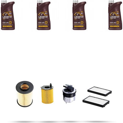 Kit tagliando 4 FILTRI e 4L OLIO compatibile con Mazda 3 (BL) 1.6 CD 80kw dal 2008 (1/5)