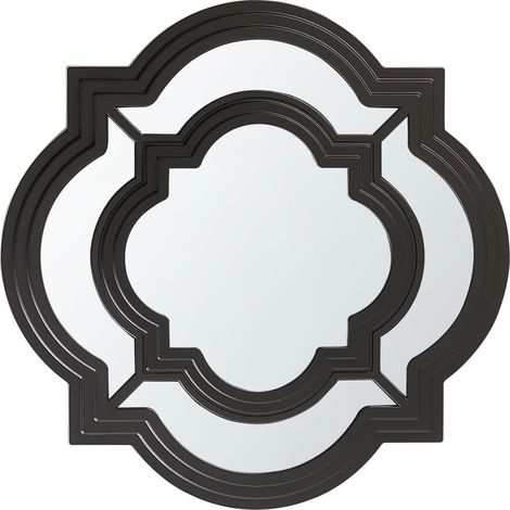 Espejo de pared negro 51 cm material sintético colgante forma irregular Cobeta (1/5)