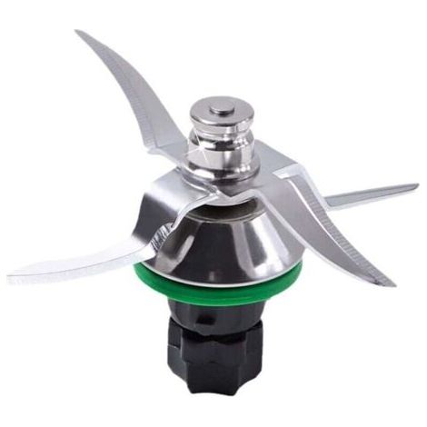 ALLIANDISUlisemCouteau compatible avec Vorwerk Thermomix TM5 et TM6, couteau de rechange avec 4 lames, couteau de mélange ultrasonique tranchant en acier inoxydable, pièce de rechange (1/4)