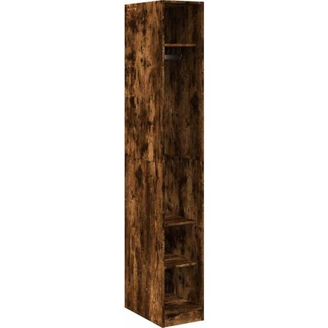 Maison Exclusive - Kleiderschrank Räuchereiche 30x50x200 cm Holzw