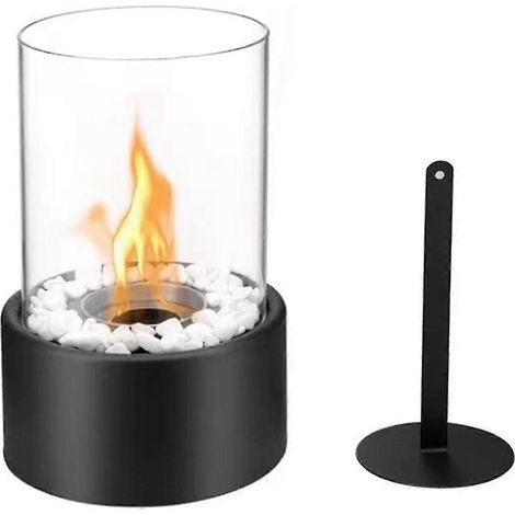 Petit brasero de table, mini cheminée à alcool portable pour l'intérieur, sans fumée et propre, (1/4)