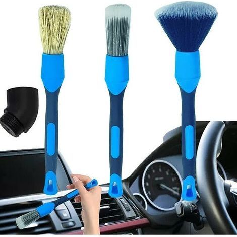 Set di 4 spazzole automatiche per la pulizia dell'auto, kit di spazzole per la pulizia dell'auto, set di spazzole per la pulizia dell'auto, spazzola per la cura dei dettagli dell'auto, per il lavaggio (1/5)