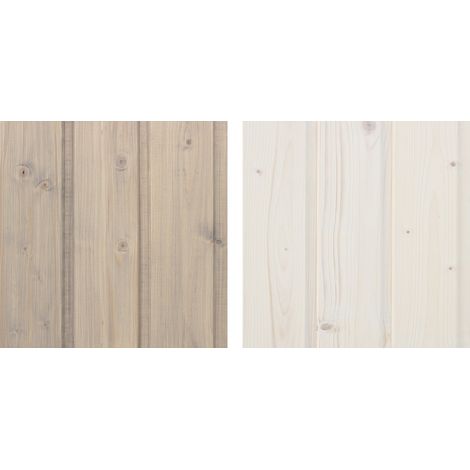 Holzimprägnierset für die Innen- und Außendekoration: 10L weißer + 10L graue Imprägnierer + GRATIS Bürstenset- TIMBELA DKMT02-GREY/WHITE (1/5)