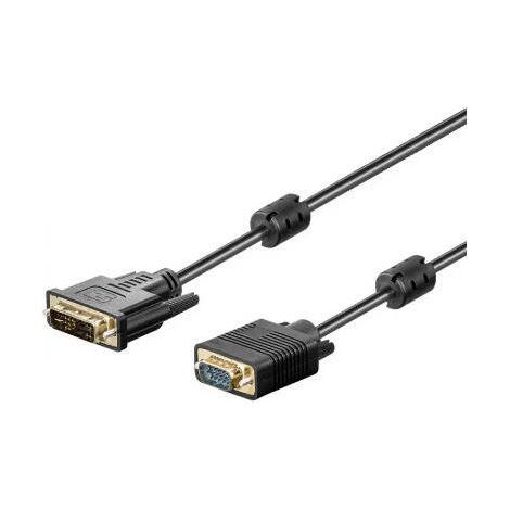 Cable D-SUB VGA DVI de 24+5 pines Akyga AK-AV-03 Cable para monitor Full HD 1,8 m M/M (1/2)