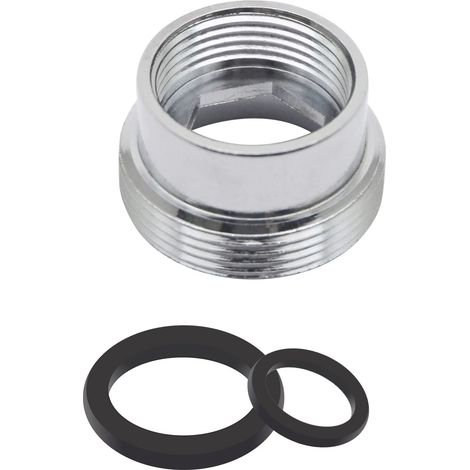 Adaptateur de robinet purificateur connecteur aérateur économie d'eau en métal femelle 16-22 mm (1 pièce) (1/5)