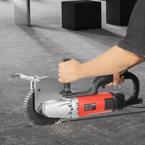 Scies Circulaires éLectriques,2700w Machine à Couper à BéTon éLectrique Caroteuse A BéTon Rainureuse 7000rpm Profondeur De Coupe Max.68mm,Pour Couper La Brique, Granit, Marbre, BéTon