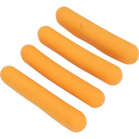 Lot de 4 coussinets antidérapants pour aisselles de béquilles, en TPR souple, de rechange, couleur orange. (1/5)