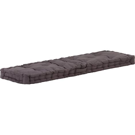 Coussin de palette,Coussin d'assise Confortable Coton 120x40x7 cm Anthracite -AD65549 (1/5)