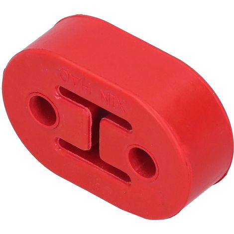 Support de silencieux à 2 trous en polyuréthane anti-vibrations, raccord universel pour tuyau d'échappement automobile, rouge (1/5)