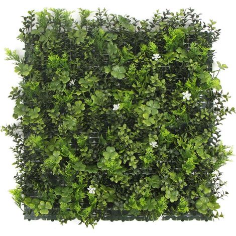 Mur végétal artificiel Oxalis - 1m x 1m - Exelgreen (1/5)