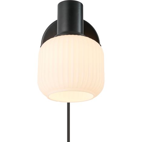Applique murale MILFORD Mini Verrerie Noir, H.16.5 - IP20 - E14 /Nordlux Intérieur (1/5)