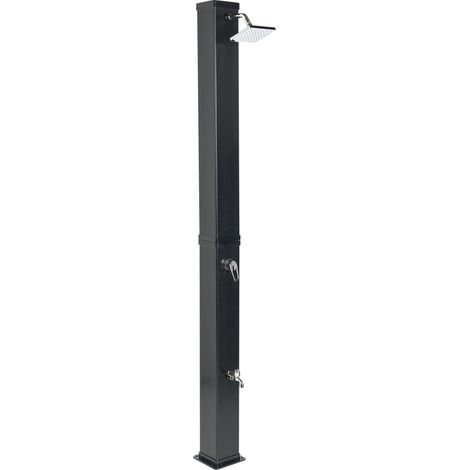 Freestanding Outdoor Solar Shower YARACUY Black