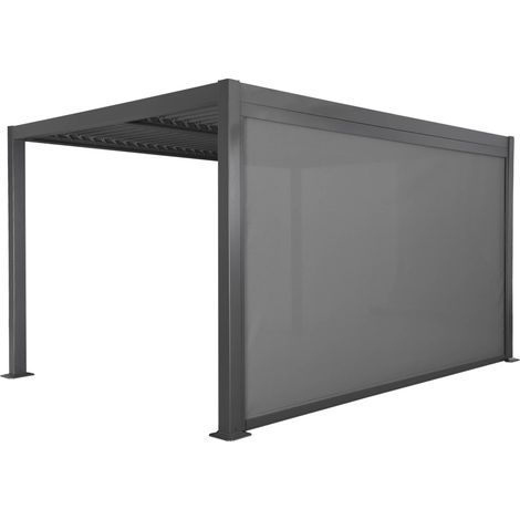 sweeek - Bioklimatische Pergola mit Lamellendach Palace 3x4m + Markise 4 m (1/5)