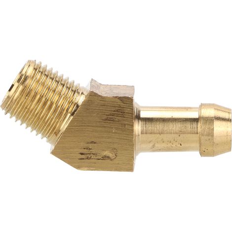 Raccord de compresseur turbo en laiton à 45°, joint de tuyau résistant à l'usure, filetage NPT 1/8 pouce (1/5)