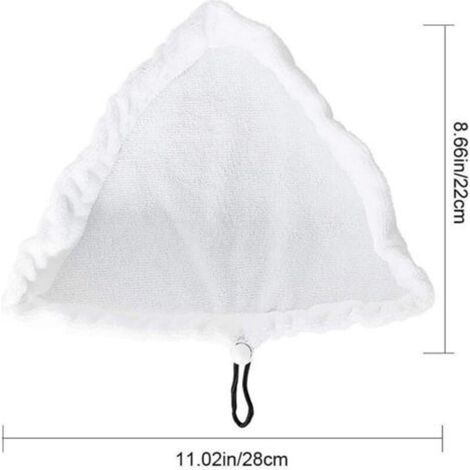 Balai vapeur triangulaire en microfibre 4 pièces pour H2O, X5, S302, S001 (1/3)