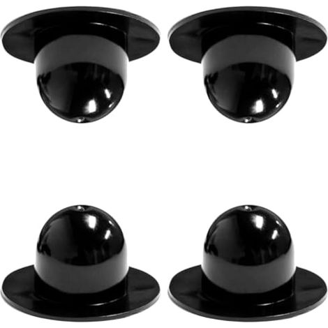Lot de 4 bouchons muraux de rechange pour pompe de piscine Best-Way & in-tex - Noir durable - Bouchons de piscine pour piscine au-dessus de Grou (court) (1/5)