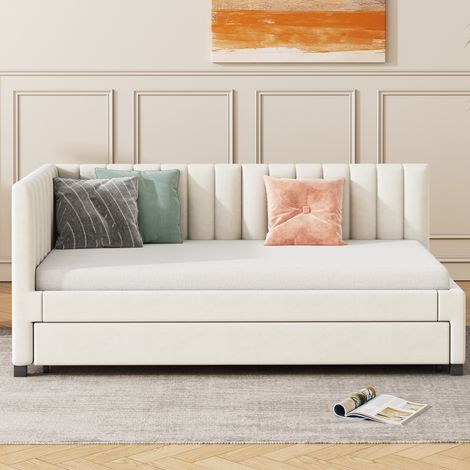 Lot de 2 stores enrouleurs occultants 80x160 cm, voilage tissu beige, enrouleur à chaîne pour fenêtre, occultant total, protection solaire, style moderne. (1/5)