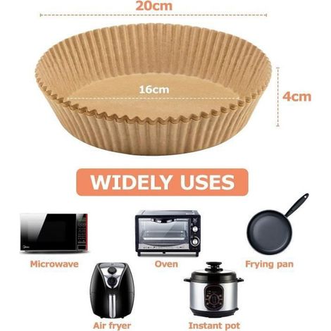 Papier de cuisson - Non spécifié - 16 cm Rond - Résistant à l'huile - Imperméable - Anti-adhésif (1/4)