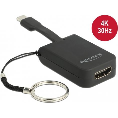 Delock Adaptador USB Type-C â¢ para HDMI (Modo DP Alt) 4K 30 Hz - Llavero