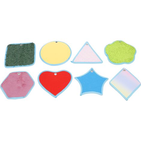 Lot de 8 tapis sensoriels pour enfants autistes, textures variées, activités relaxantes et apaisantes, dalles de sol sensorielles (1/5)