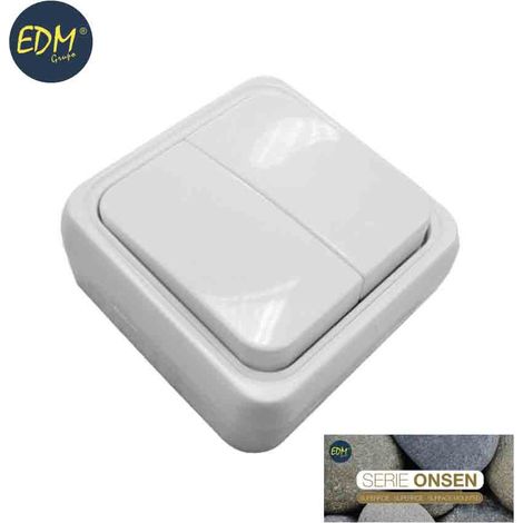 Doble interruptor superficie serie onsen