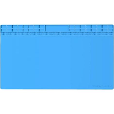 Tappetino da Lavoro in Silicone 700x400 mm – Antiscivolo e Antistatico  Resistente al Calore 500°C  Per Saldatura e Riparazioni Elettroniche