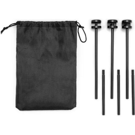 Grille pivotante robuste pour barbecue, idéale pour les grillades en extérieur sur un foyer ou un réchaud de camping. Support détachable avec sac de transport. Réchauds de cuisine portables. (1/4)