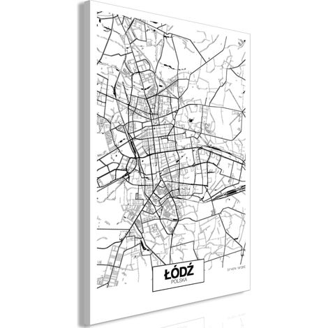 Immagine - Mappa della città: Łódź (1 parte) verticale (1/3)