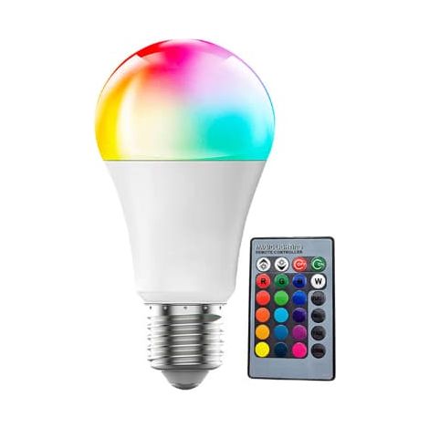 Lot de 2 ampoules LED RGBW 10W E27 120 couleurs à changement de couleur R (1/3)