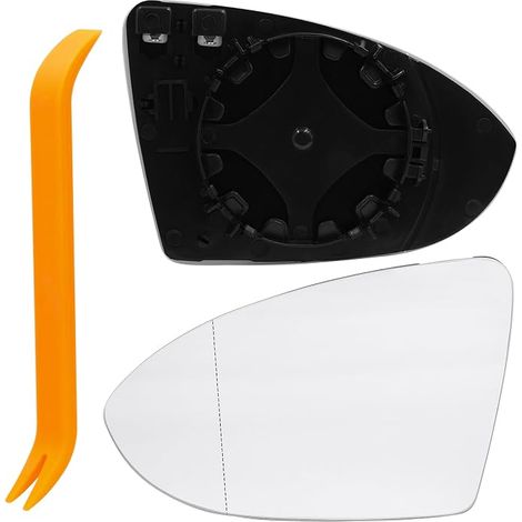 Verre de rétroviseur gauche pour Golf 7 GTD GTI 2013-2017, rétroviseur extérieur côté conducteur avec plaque de support, pièce de rechange pour rétroviseur gauche (1/5)