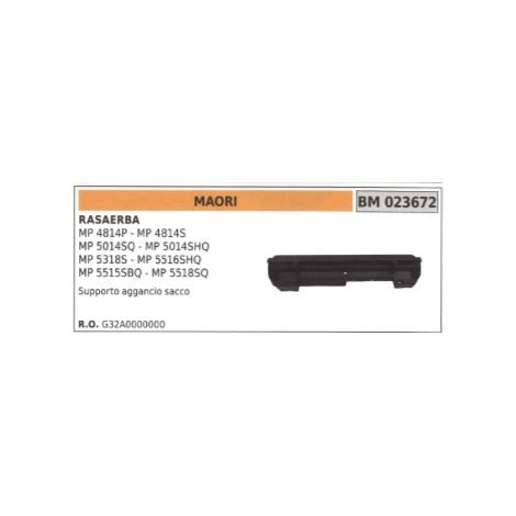 Supporto aggancio sacco MAORI rasaerba MP4814P - MP4814S - MP5014SQ - MP5014SHQ