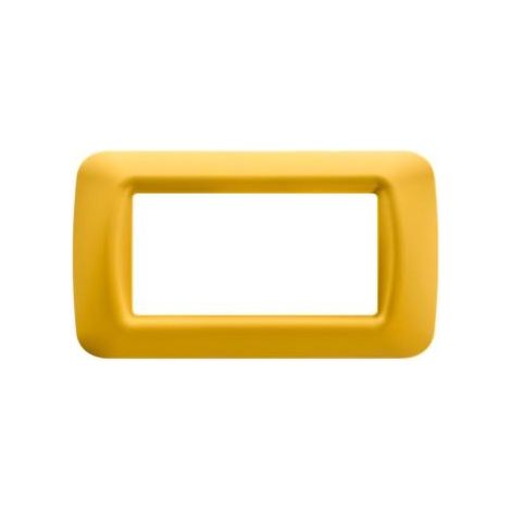 PLAQUE 4 POS.JAUNE MAIS TOP SYSTEM GEWISS GW22584