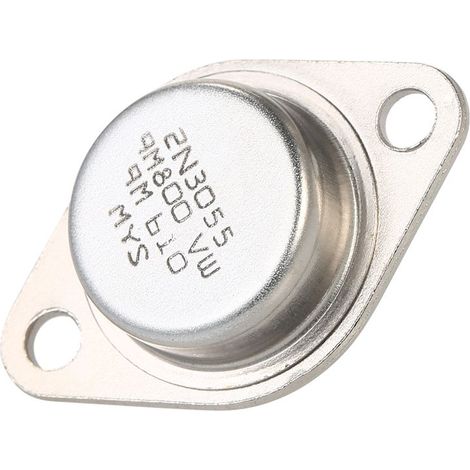 Brrnoo 5pcs 2N3055 Transistors de Puissance 15A 100V NPN TO-3 Metal Box/Cover NPN Power Transistor for Power Aliments Circuits Series et Contrôleurs d'arrêt. (1/5)