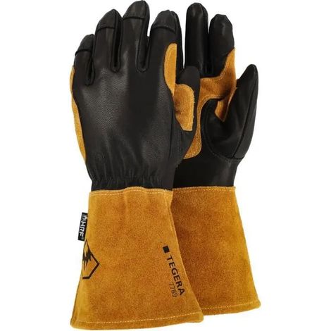 Guantes de soldadura Tegera resistentes al calor ajustados